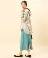 FKHFS01140 MK MICHEL KLEIN(MK ミッシェルクラン) ストレートニットスカート/洗える ネイビー
