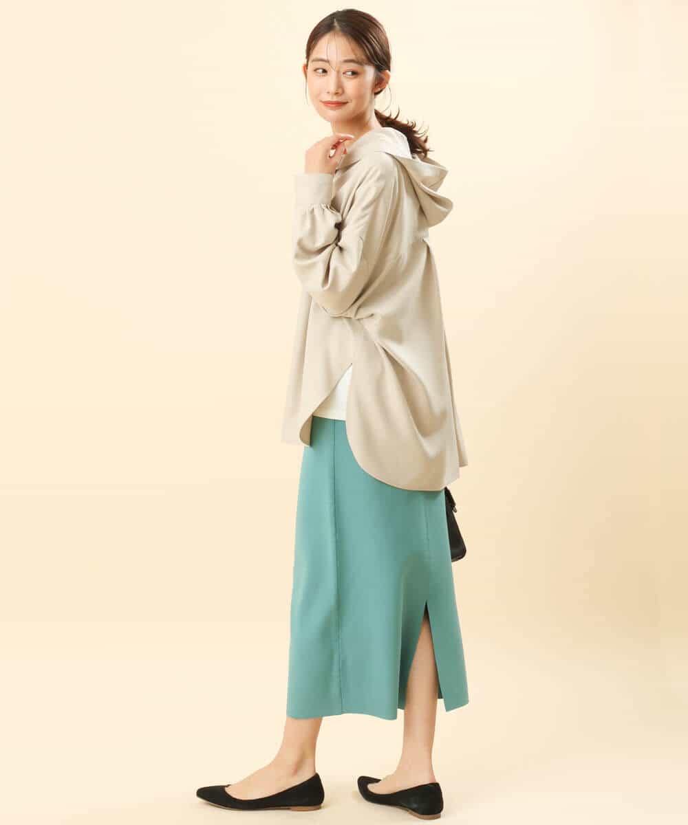 FKHFS01140 MK MICHEL KLEIN(MK ミッシェルクラン) ストレートニットスカート/洗える ネイビー
