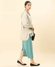 FKHFS01140 MK MICHEL KLEIN(MK ミッシェルクラン) ストレートニットスカート/洗える ネイビー