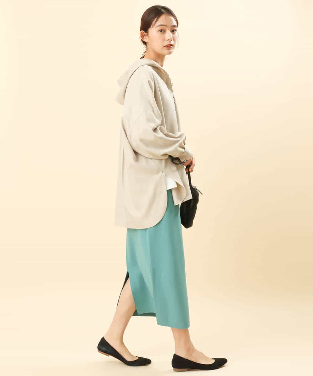 FKHFS01140 MK MICHEL KLEIN(MK ミッシェルクラン) ストレートニットスカート/洗える ネイビー