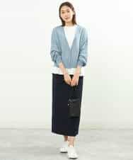 FKHFS01140 MK MICHEL KLEIN(MK ミッシェルクラン) ストレートニットスカート/洗える ネイビー