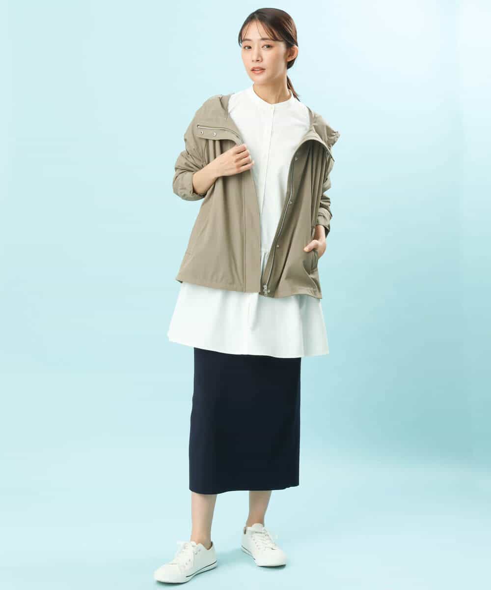 FKHFS01140 MK MICHEL KLEIN(MK ミッシェルクラン) ストレートニットスカート/洗える ネイビー