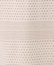 FKHGD02170 MK MICHEL KLEIN(MK ミッシェルクラン) アイレット編みクロシェ風ニットスカート/洗える ブラウン