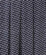 FKHGD04150 MK MICHEL KLEIN(MK ミッシェルクラン) 幾何柄ジャージータックスカート/洗える ライトブルー