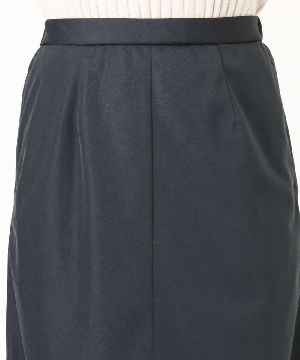 FKHGD20150 MK MICHEL KLEIN(MK ミッシェルクラン) オーガンジートリコットシアータイトスカート/洗える ネイビー