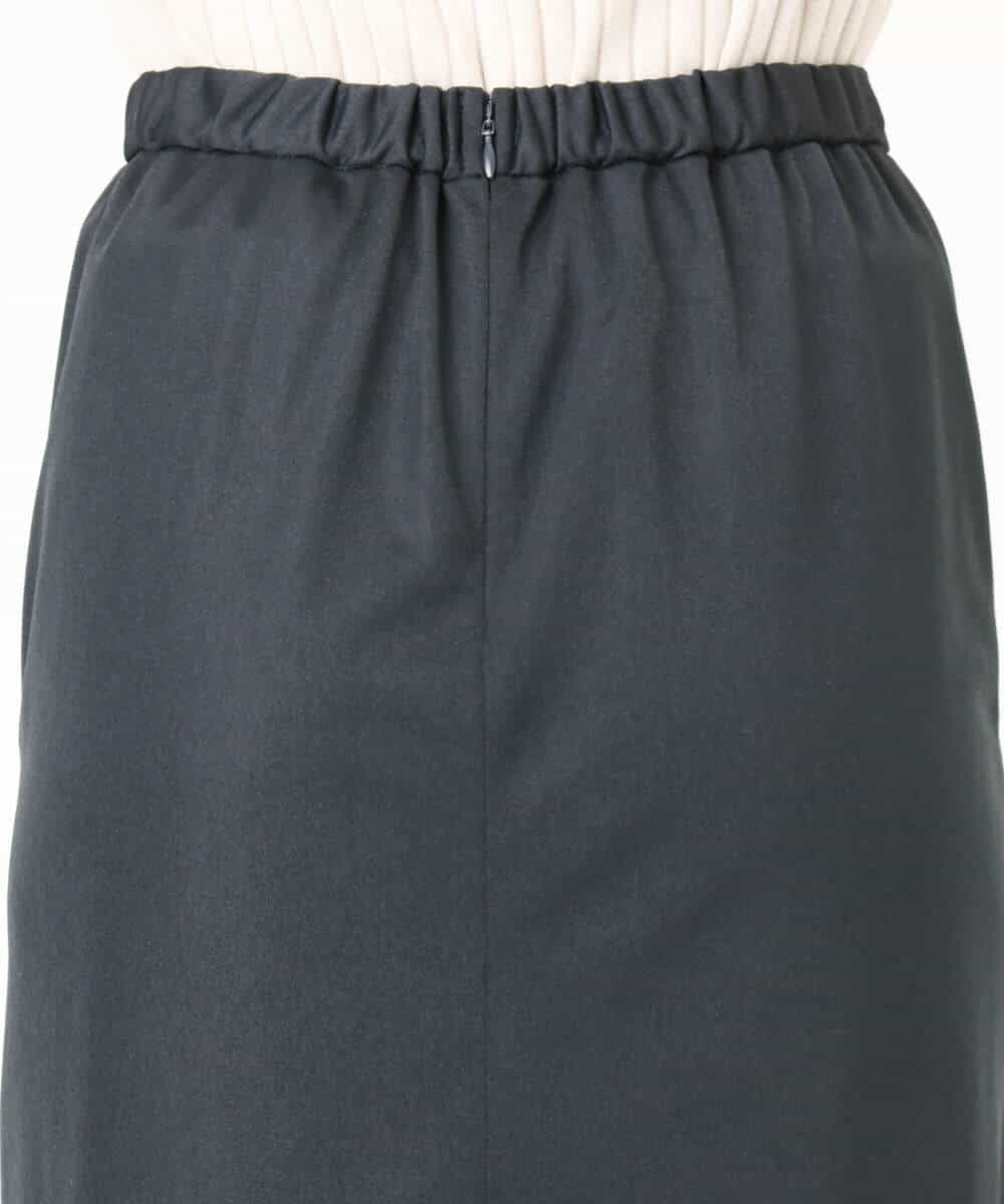 FKHGD20150 MK MICHEL KLEIN(MK ミッシェルクラン) オーガンジートリコットシアータイトスカート/洗える ネイビー