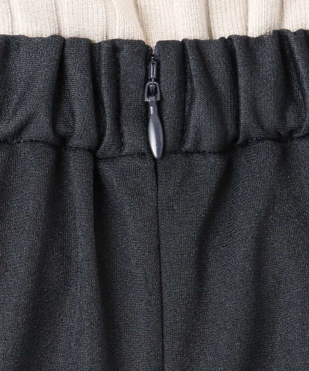 FKHGD20150 MK MICHEL KLEIN(MK ミッシェルクラン) オーガンジートリコットシアータイトスカート/洗える ネイビー