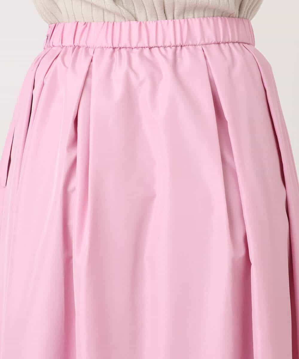 FKHGD27160 MK MICHEL KLEIN(MK ミッシェルクラン) タックフレアスカート（無地）/洗える ピンク