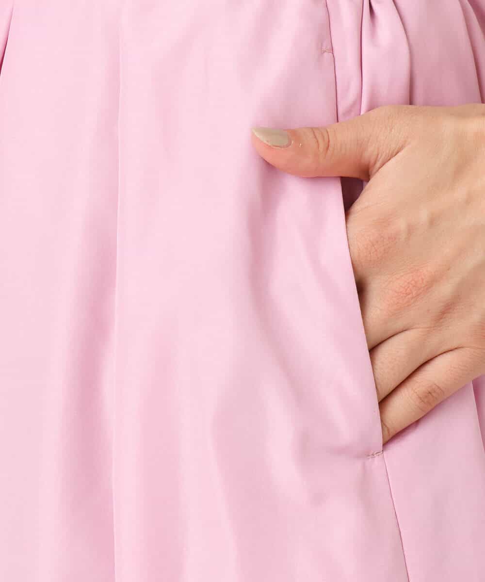 FKHGD27160 MK MICHEL KLEIN(MK ミッシェルクラン) タックフレアスカート（無地）/洗える ピンク