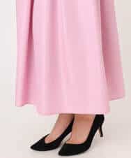 FKHGD27160 MK MICHEL KLEIN(MK ミッシェルクラン) タックフレアスカート（無地）/洗える ピンク