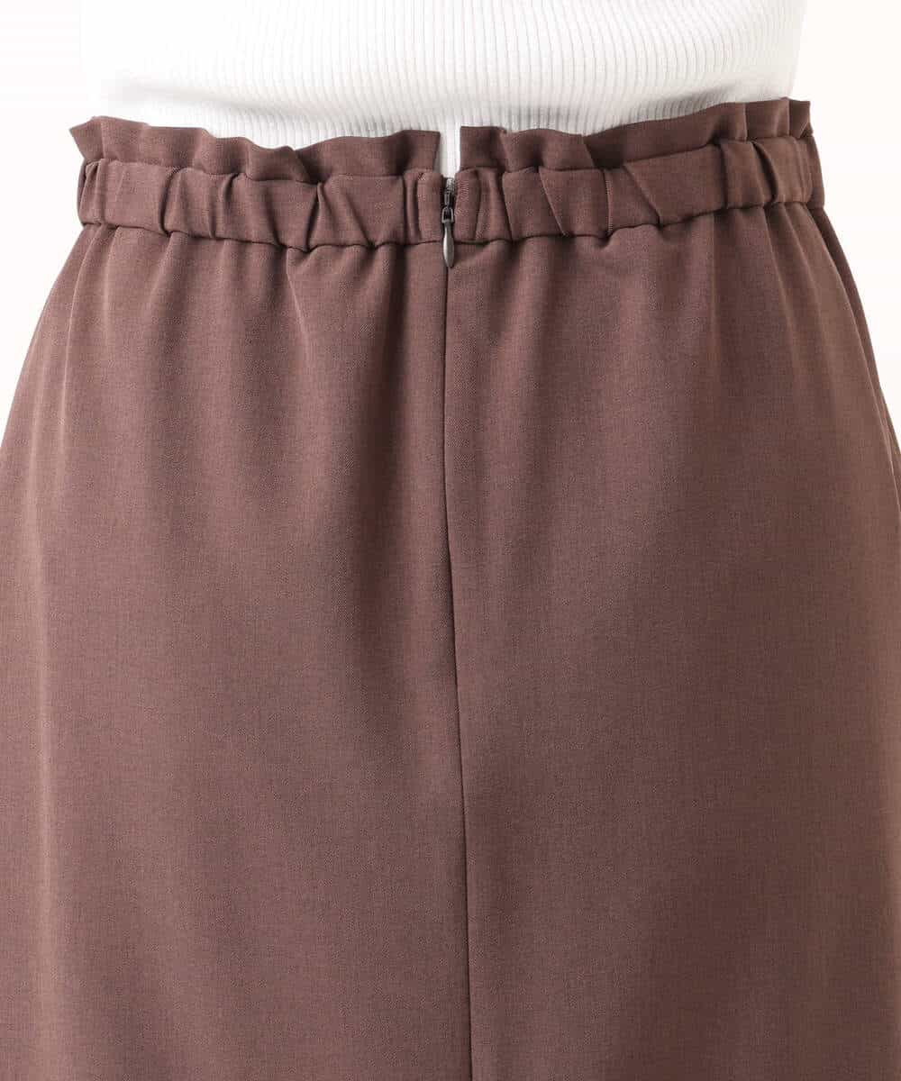 FKHGD40150 MK MICHEL KLEIN(MK ミッシェルクラン) ポケットデザインストレッチタイトスカート/洗える ブラウン