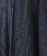 FKHGD45170 MK MICHEL KLEIN(MK ミッシェルクラン) シアーチェック柄フレアスカート/洗える ライトグレー