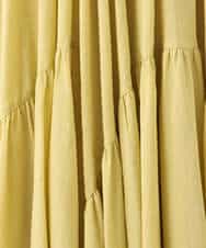 FKHGD47170 MK MICHEL KLEIN(MK ミッシェルクラン) コットンシフォンギャザースカート/洗える ダークグレー