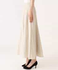 FKHGD55170 MK MICHEL KLEIN(MK ミッシェルクラン) [UVカット/洗える]リネン混フレアースカート ベージュ