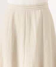 FKHGD55170 MK MICHEL KLEIN(MK ミッシェルクラン) [UVカット/洗える]リネン混フレアースカート ベージュ