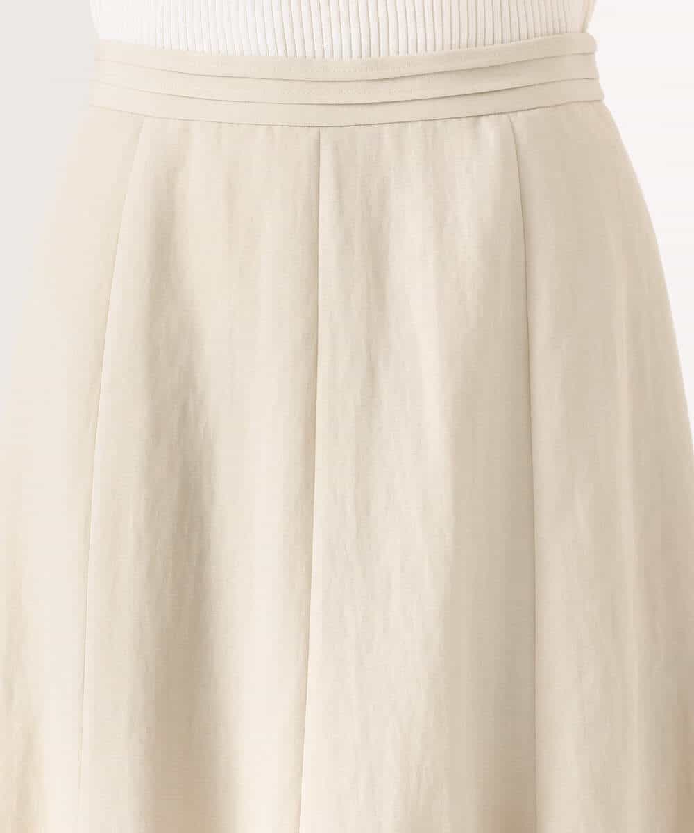 FKHGD55170 MK MICHEL KLEIN(MK ミッシェルクラン) [UVカット/洗える]リネン混フレアースカート ベージュ