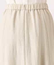 FKHGD55170 MK MICHEL KLEIN(MK ミッシェルクラン) [UVカット/洗える]リネン混フレアースカート ベージュ