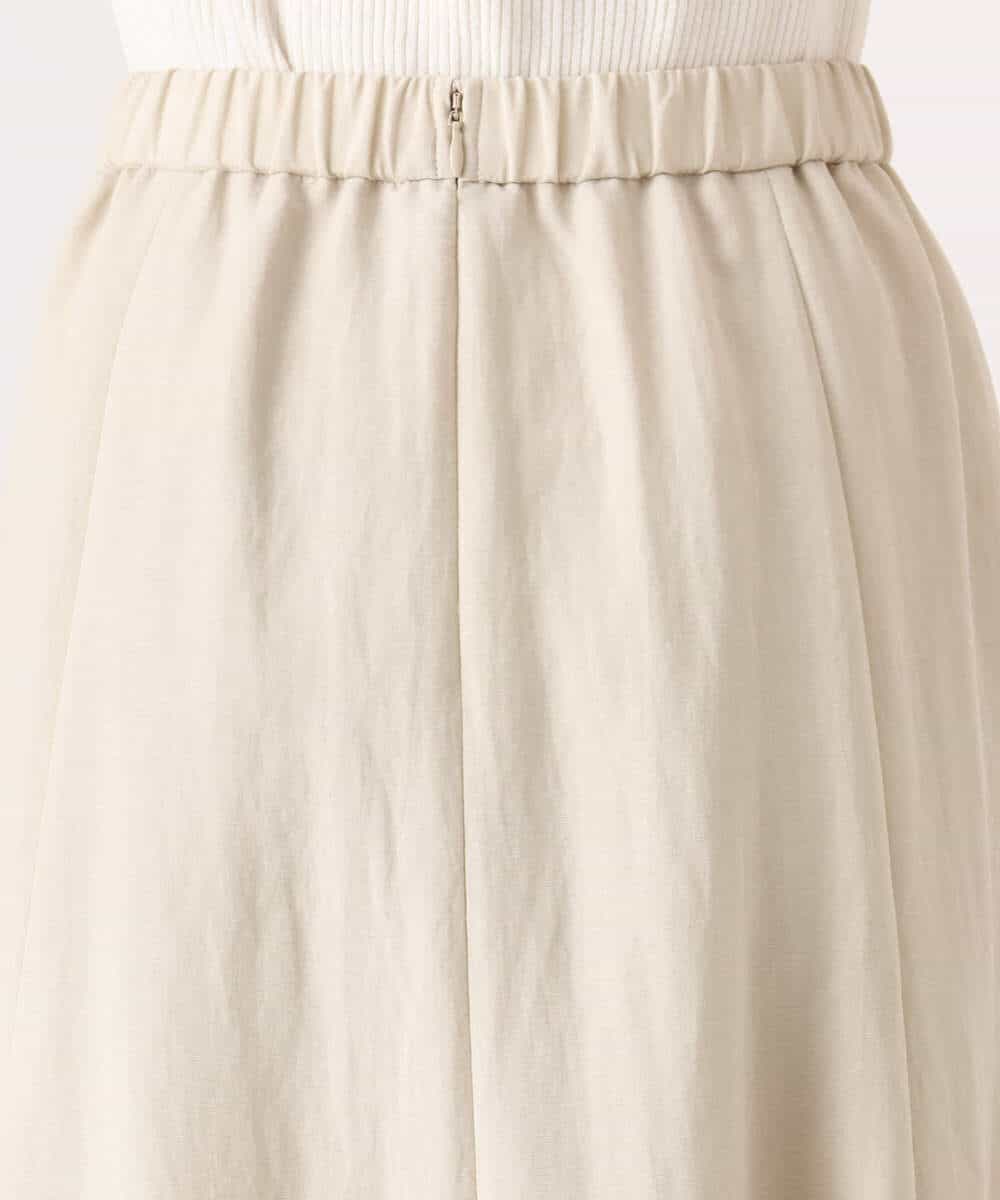 FKHGD55170 MK MICHEL KLEIN(MK ミッシェルクラン) [UVカット/洗える]リネン混フレアースカート ベージュ