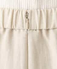 FKHGD55170 MK MICHEL KLEIN(MK ミッシェルクラン) [UVカット/洗える]リネン混フレアースカート ベージュ