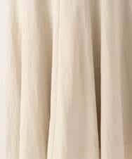 FKHGD55170 MK MICHEL KLEIN(MK ミッシェルクラン) [UVカット/洗える]リネン混フレアースカート ベージュ