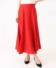 FKHGD55170 MK MICHEL KLEIN(MK ミッシェルクラン) [UVカット/洗える]リネン混フレアースカート ベージュ