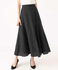 FKHGD55170 MK MICHEL KLEIN(MK ミッシェルクラン) [UVカット/洗える]リネン混フレアースカート ベージュ