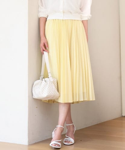 FKHGD58170  [洗える]プリーツデザインスカート
