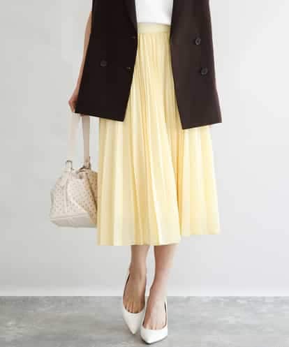 FKHGD58170 MK MICHEL KLEIN [洗える]プリーツデザインスカート