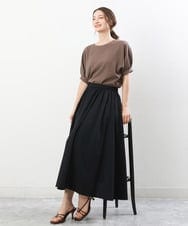 FKHGU69160 MK MICHEL KLEIN(MK ミッシェルクラン) ボリュームギャザースカート/洗える ライトグリーン