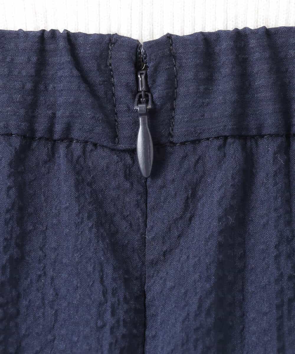 FKHHA60150 MK MICHEL KLEIN(MK ミッシェルクラン) タックフレアースカート/撥水/UVカット/洗える ネイビー