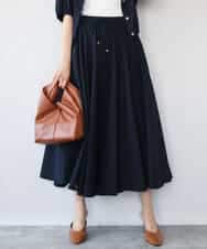 FKHHD64180 MK MICHEL KLEIN(MK ミッシェルクラン) [撥水/UVカット/洗える]ボリュームフレアスカート ネイビー