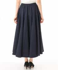 FKHHD64180 MK MICHEL KLEIN(MK ミッシェルクラン) [撥水/UVカット/洗える]ボリュームフレアスカート ネイビー