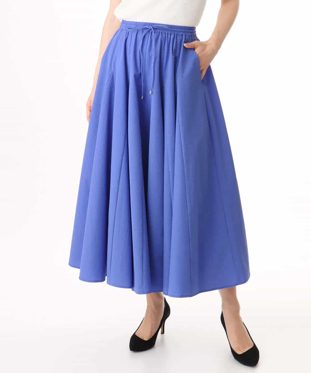 FKHHD64180 MK MICHEL KLEIN(MK ミッシェルクラン) [撥水/UVカット/洗える]ボリュームフレアスカート ネイビー
