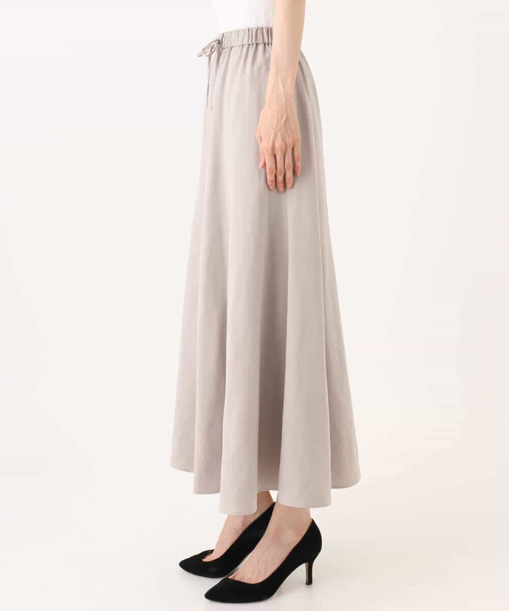 FKHJD30170 MK MICHEL KLEIN(MK ミッシェルクラン) [洗える]起毛サテンマーメイドシルエットスカート グレージュ