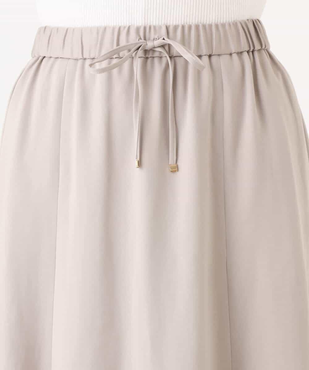FKHJD30170 MK MICHEL KLEIN(MK ミッシェルクラン) [洗える]起毛サテンマーメイドシルエットスカート グレージュ