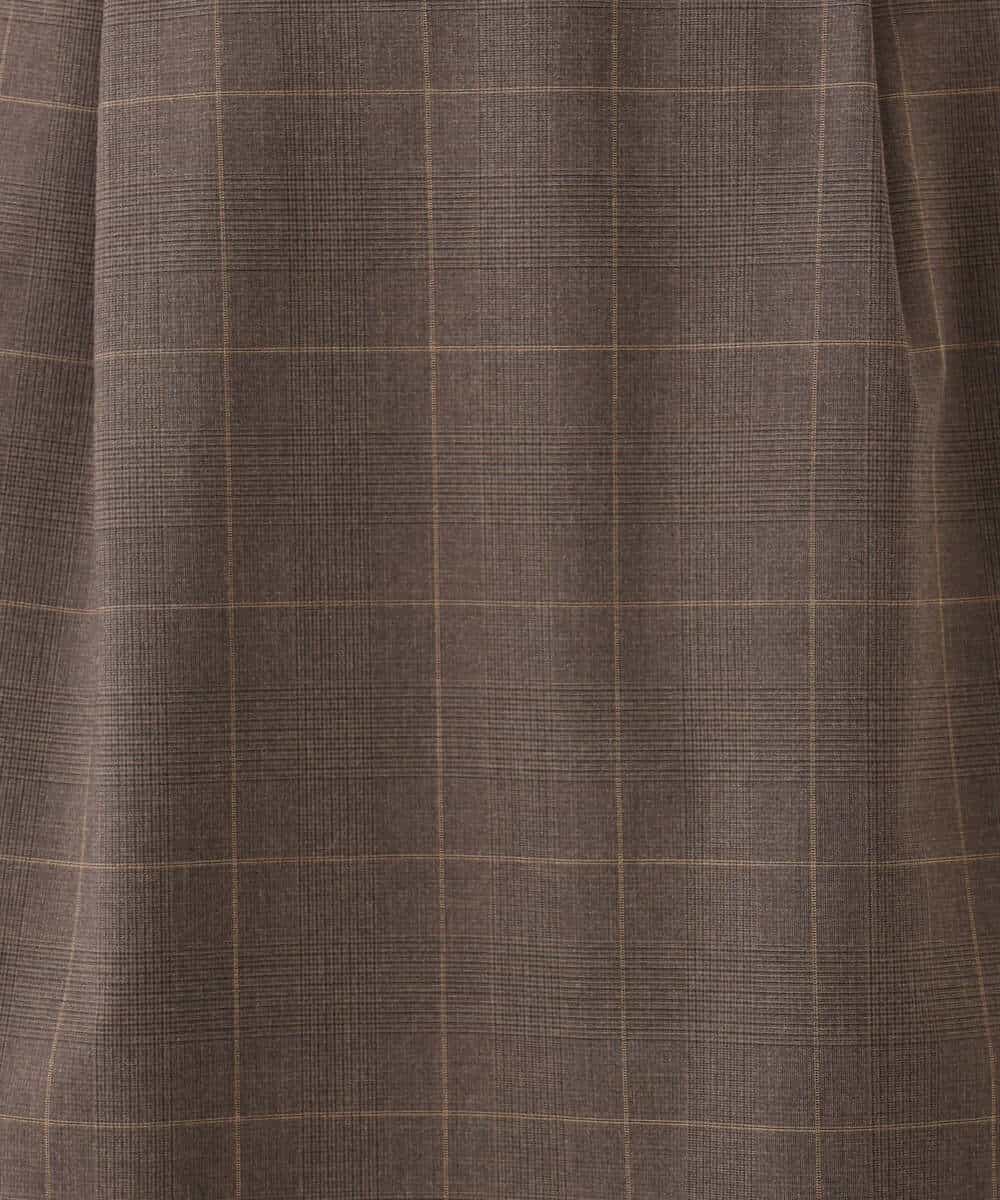 FKHJD31160 MK MICHEL KLEIN(MK ミッシェルクラン) [洗える]グレンチェック柄タイトスカート ブラウン