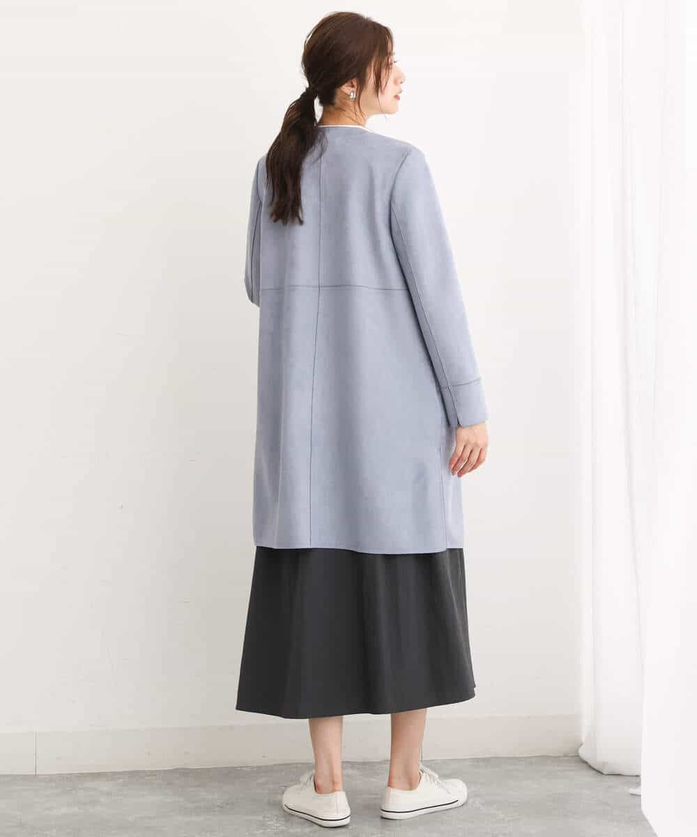 FKHJS32150 MK MICHEL KLEIN(MK ミッシェルクラン) ギャザーフレアスカート/洗える オリーブ