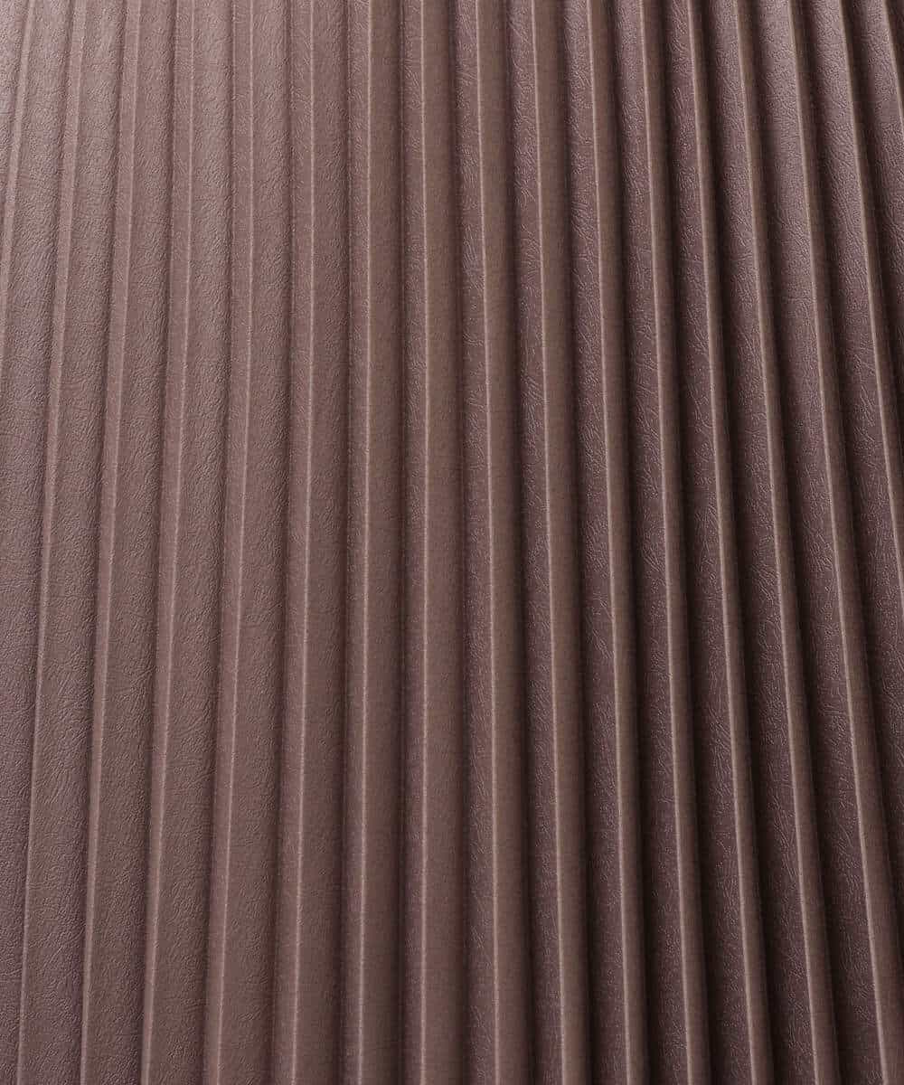 FKHJS38160 MK MICHEL KLEIN(MK ミッシェルクラン) レザーライクプリーツスカート/洗える ベージュ