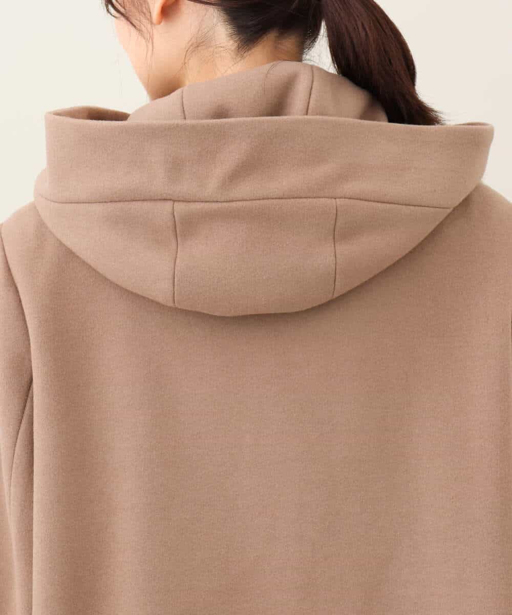 FKJAA42330 MK MICHEL KLEIN(MK ミッシェルクラン) ミドル丈メルトンコート モカ
