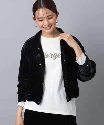FKJAD31230 MK MICHEL KLEIN スノーベロア クロップドブルゾン/洗える