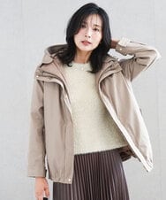FKJAD35310 MK MICHEL KLEIN(MK ミッシェルクラン) ダウンライナー付きマルチwayブルゾン/撥水加工 モカ