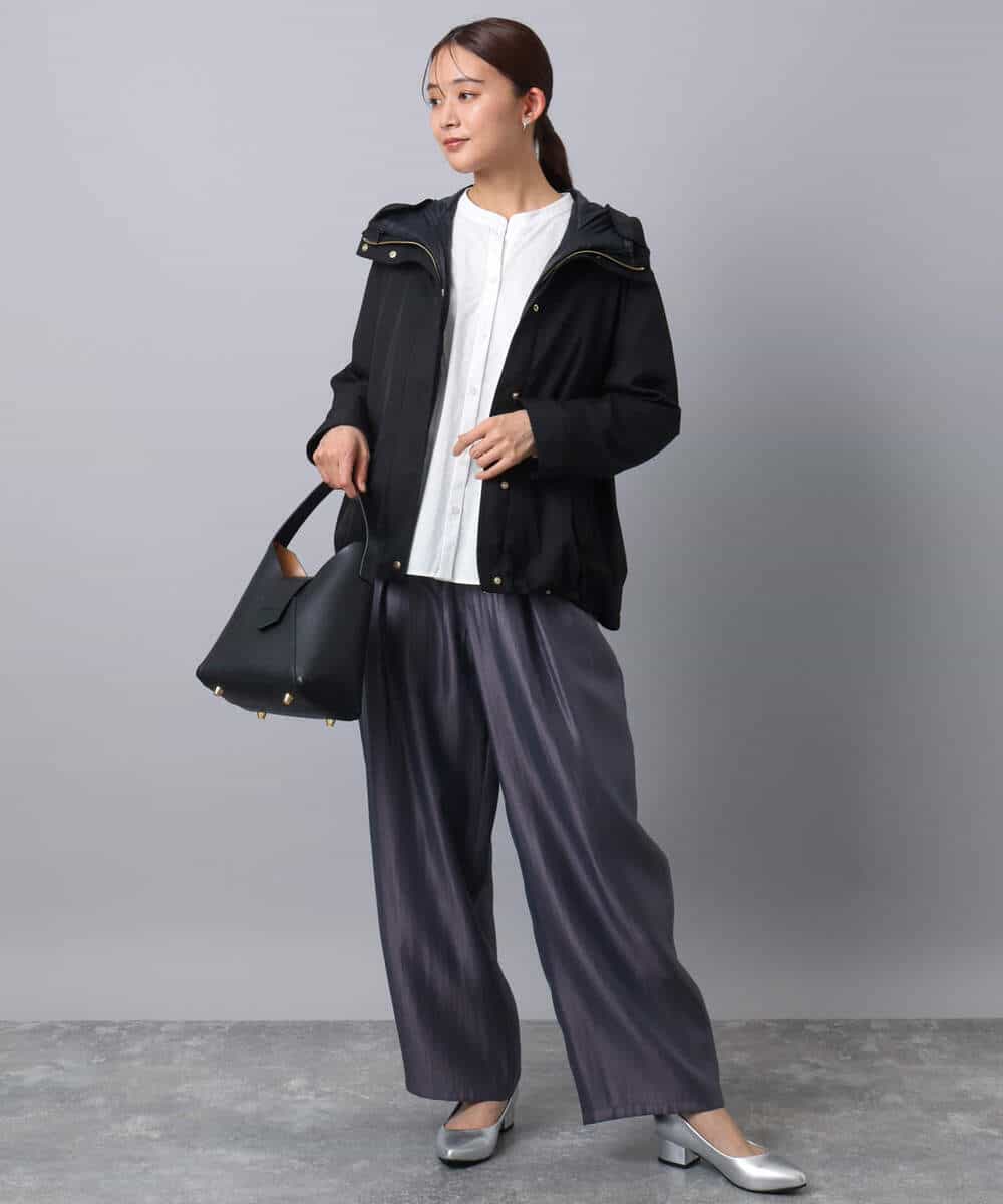 FKJAD35310 MK MICHEL KLEIN(MK ミッシェルクラン) ダウンライナー付きマルチwayブルゾン/撥水加工 ライトグレー