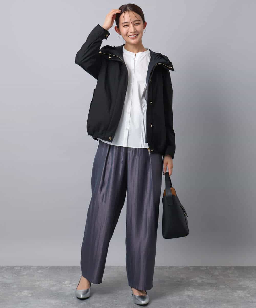 FKJAD35310 MK MICHEL KLEIN(MK ミッシェルクラン) ダウンライナー付きマルチwayブルゾン/撥水加工 ライトグレー