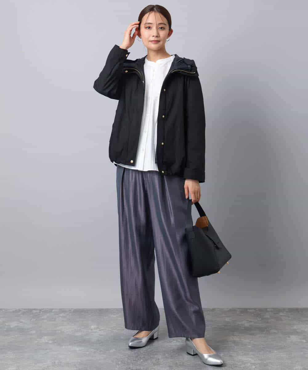 FKJAD35310 MK MICHEL KLEIN(MK ミッシェルクラン) ダウンライナー付きマルチwayブルゾン/撥水加工 ライトグレー