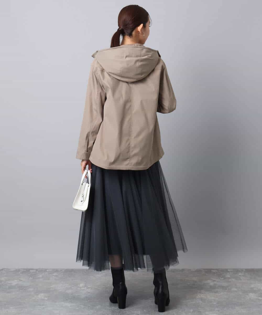 FKJAD35310 MK MICHEL KLEIN(MK ミッシェルクラン) ダウンライナー付きマルチwayブルゾン/撥水加工 ライトグレー