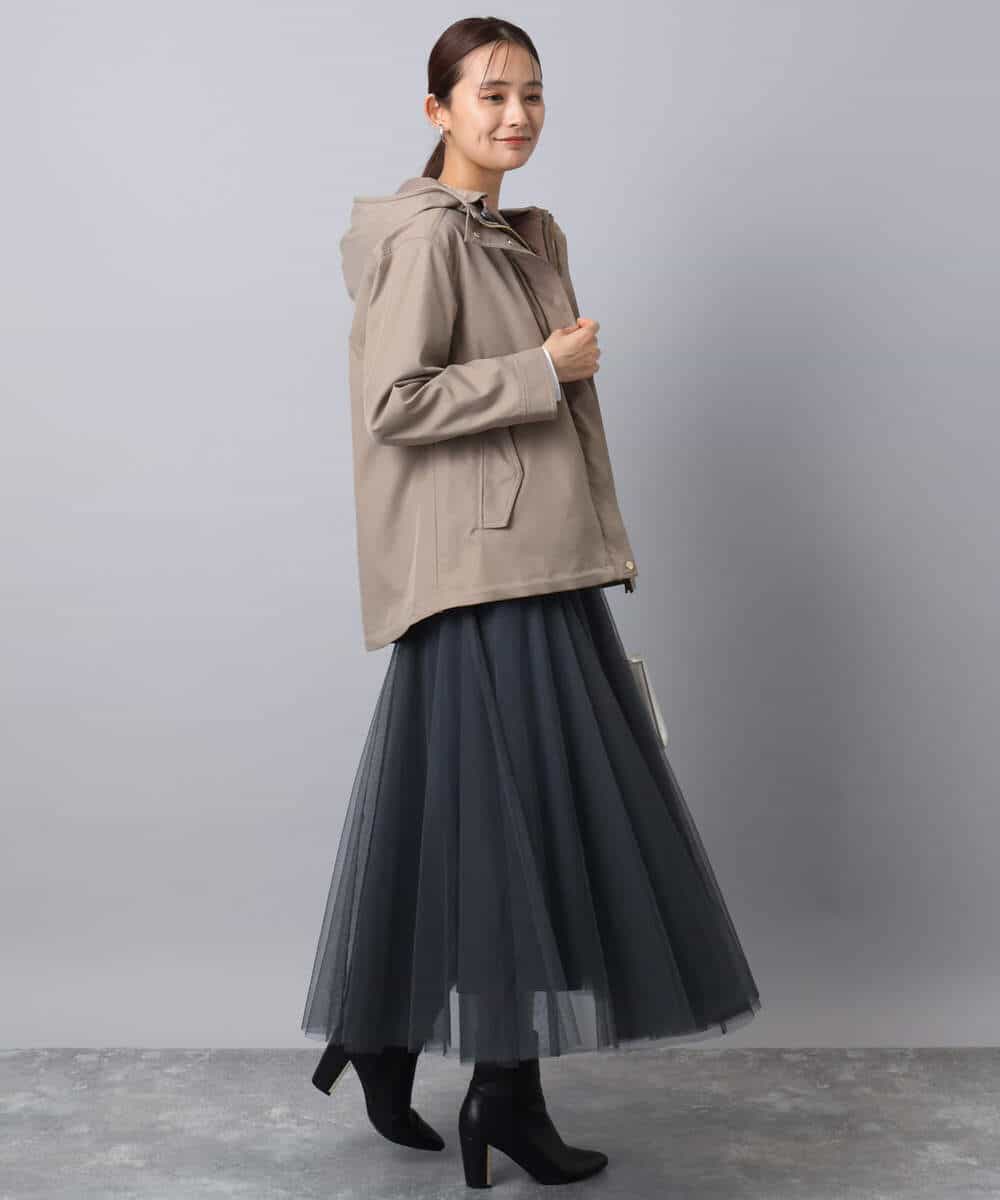 FKJAD35310 MK MICHEL KLEIN(MK ミッシェルクラン) ダウンライナー付きマルチwayブルゾン/撥水加工 ライトグレー