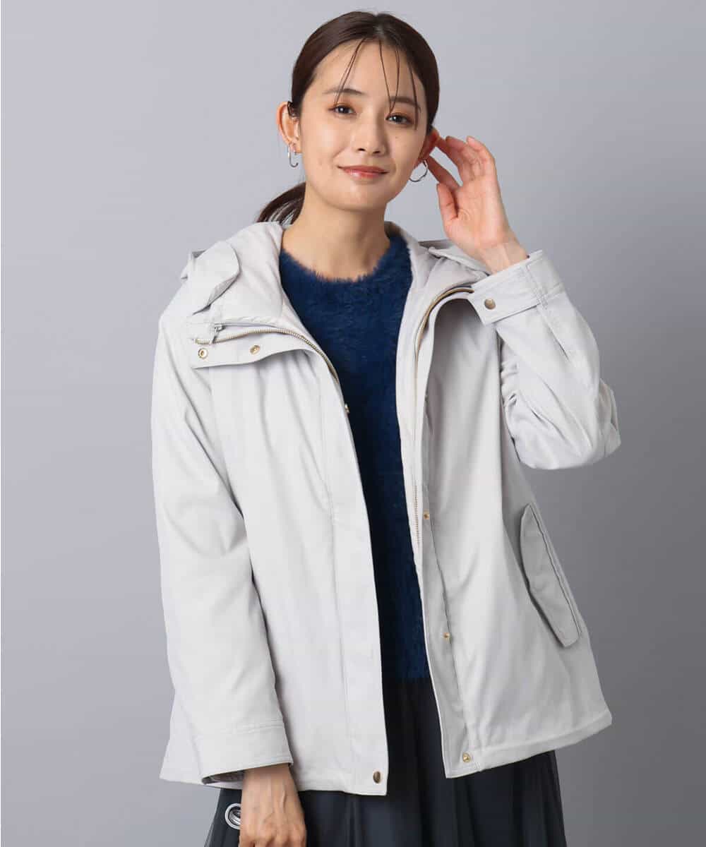 FKJAD35310 MK MICHEL KLEIN(MK ミッシェルクラン) ダウンライナー付きマルチwayブルゾン/撥水加工 ライトグレー