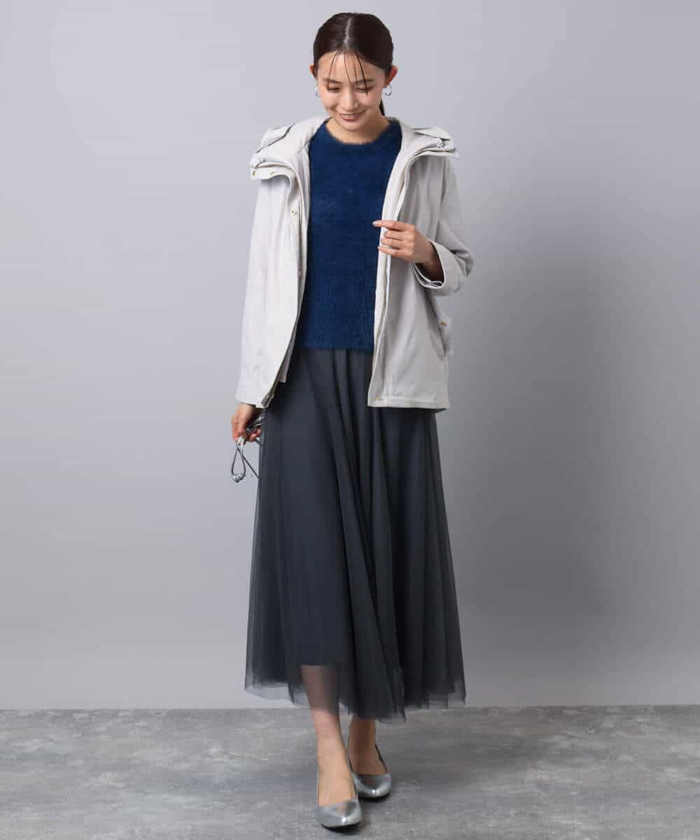 FKJAD35310 MK MICHEL KLEIN(MK ミッシェルクラン) ダウンライナー付きマルチwayブルゾン/撥水加工 ライトグレー