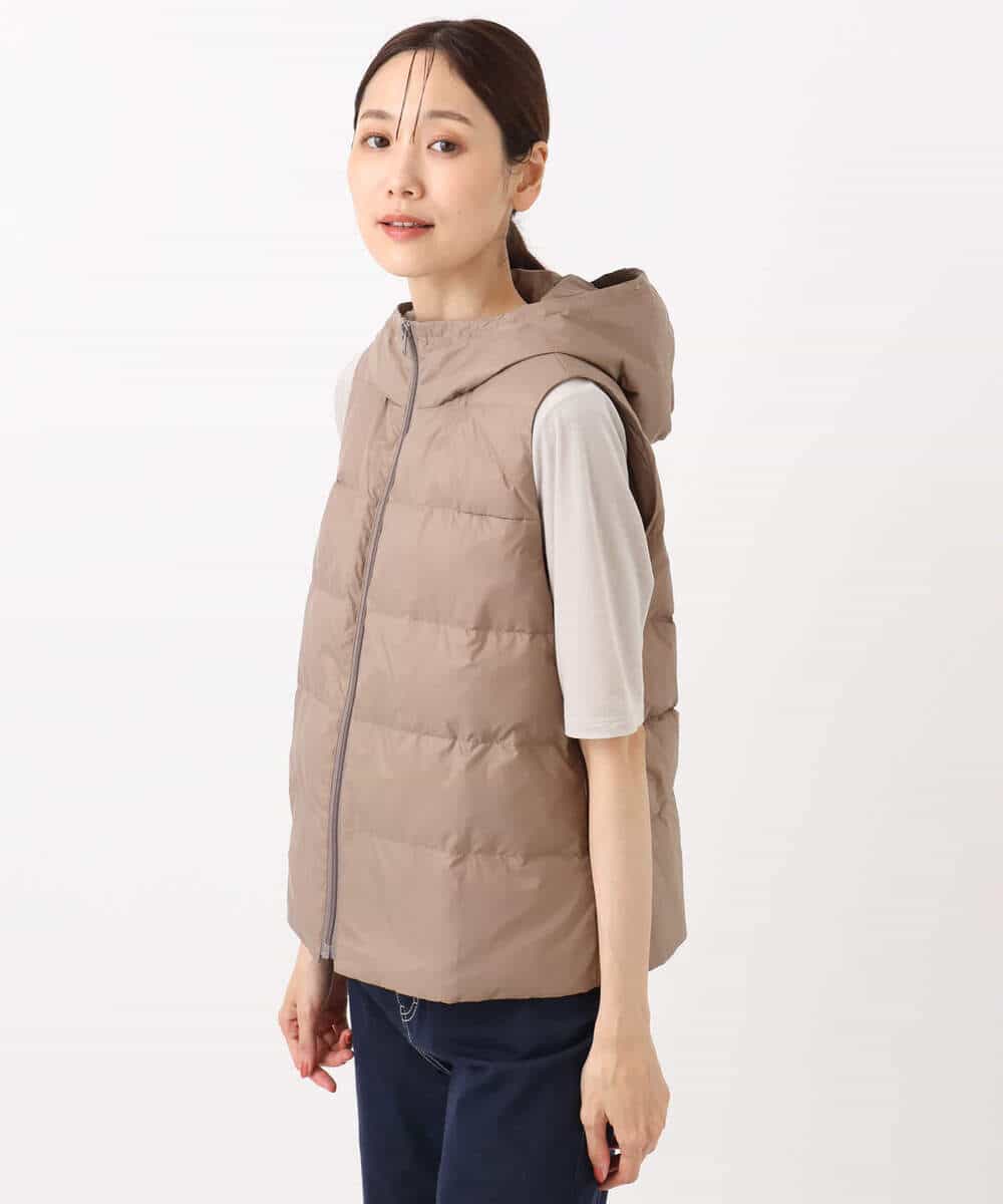FKJAD35310 MK MICHEL KLEIN(MK ミッシェルクラン) ダウンライナー付きマルチwayブルゾン/撥水加工 ライトグレー