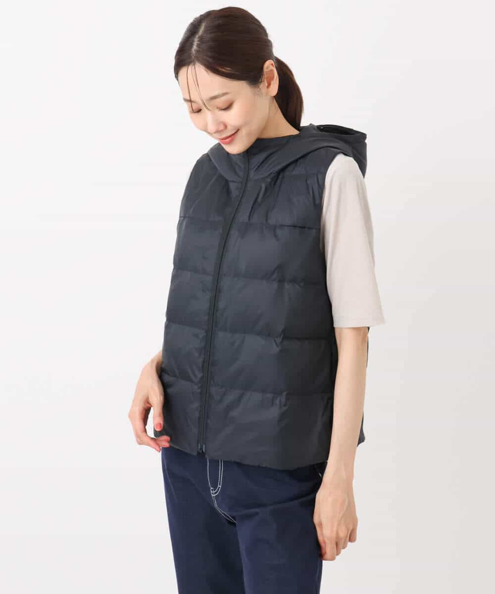 FKJAD35310 MK MICHEL KLEIN(MK ミッシェルクラン) ダウンライナー付きマルチwayブルゾン/撥水加工 ライトグレー